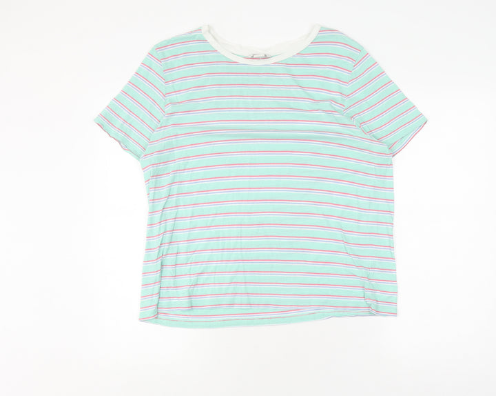 Monki Women's Multicoloured Striped T-Shirt L