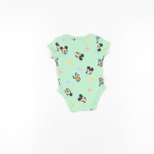 Disney Baby Green Babygrow Newborn Unisex Short Sleeve