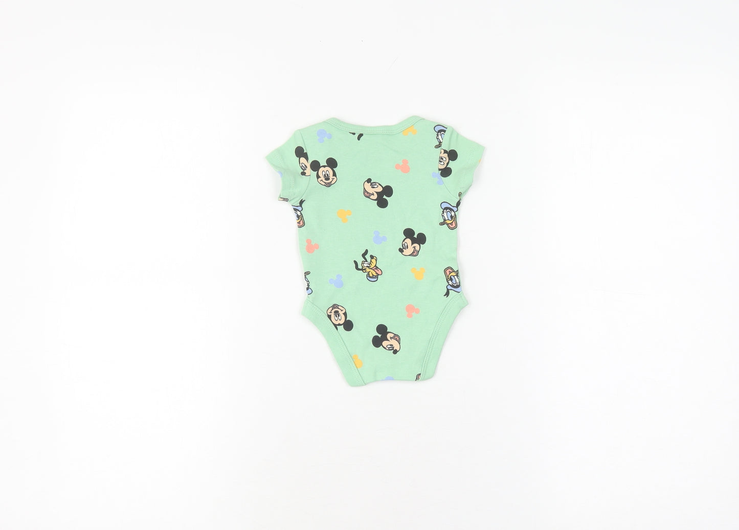 Disney Baby Green Babygrow Newborn Unisex Short Sleeve