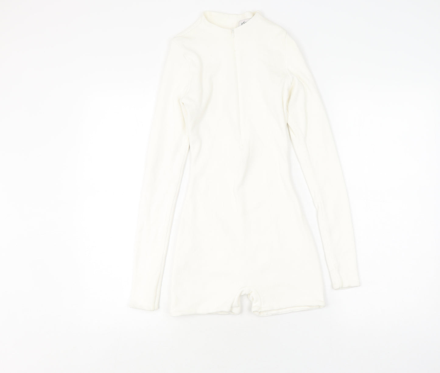 Oh Polly Women's White Romper UK 6 High Neck