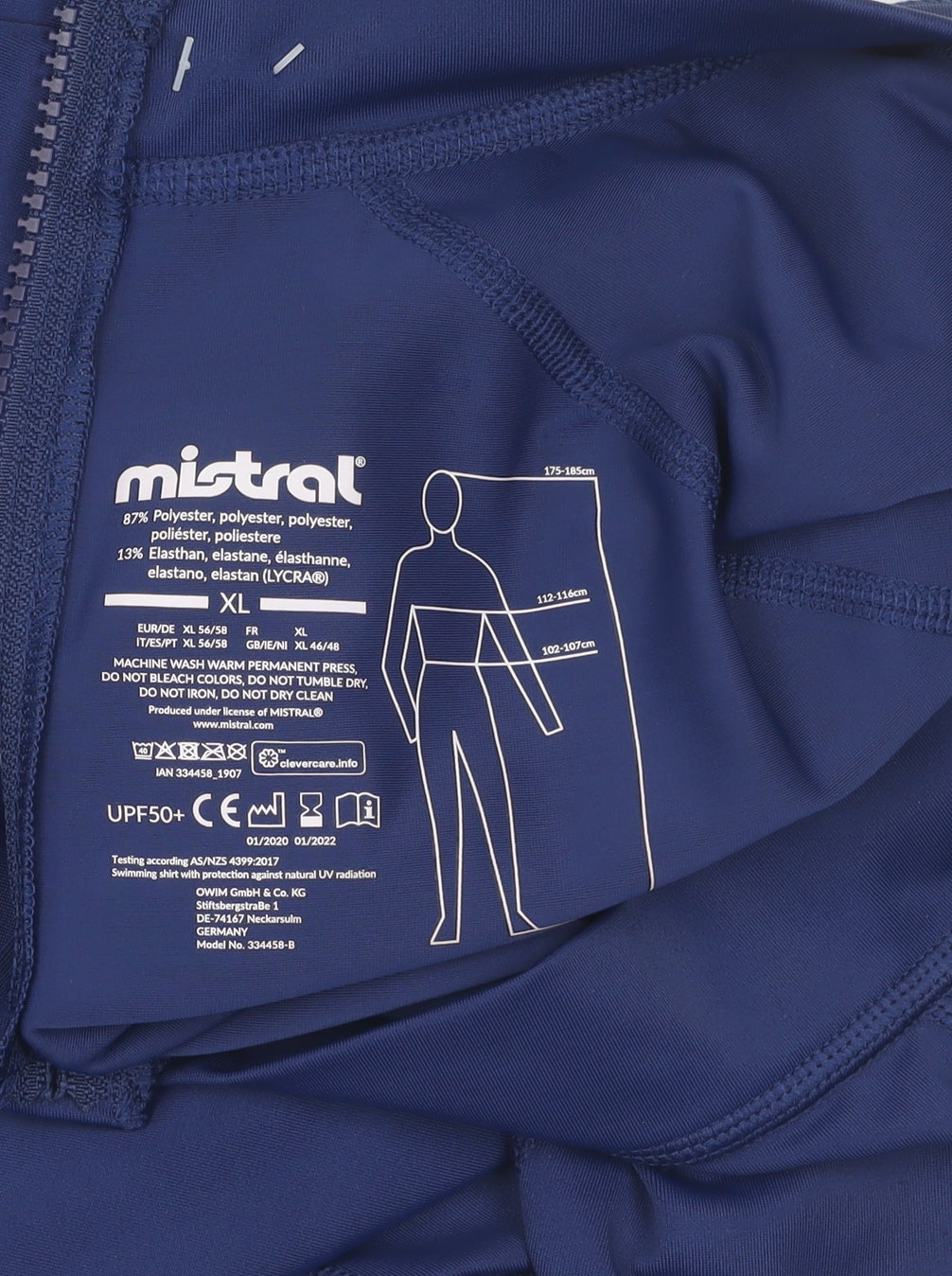 Mistral Men's Blue XL Pullover Long Sleeve Top