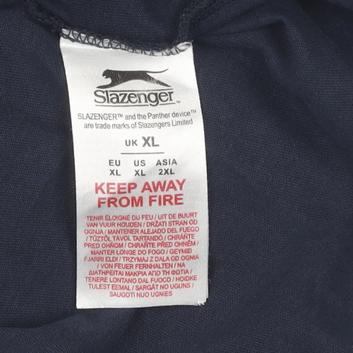 Slazenger Men's XL Blue Crew Neck T-Shirt