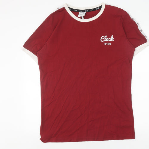 Cloak Men's Red XL T-Shirt, Crew Neck