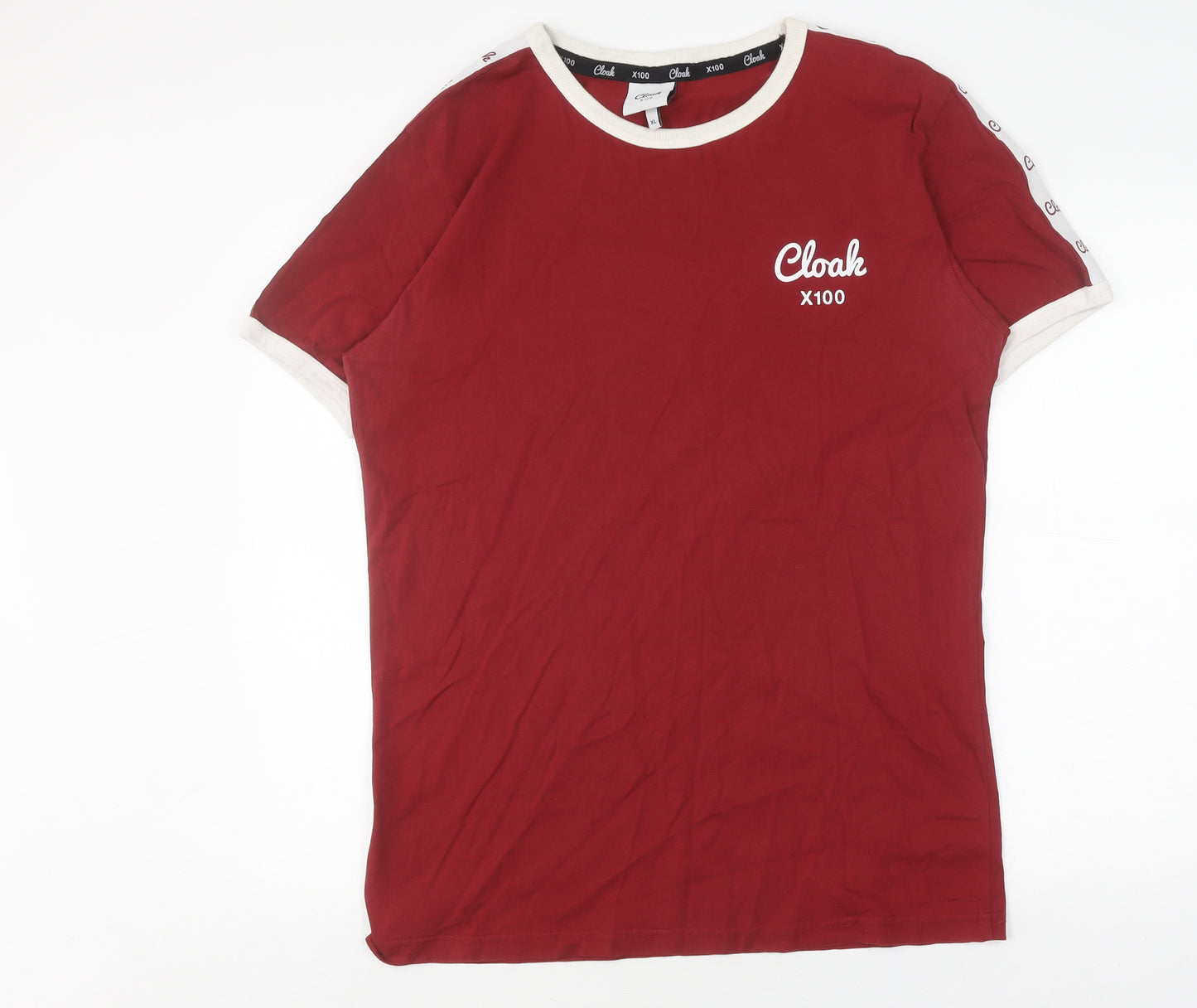 Cloak Men's Red XL T-Shirt, Crew Neck