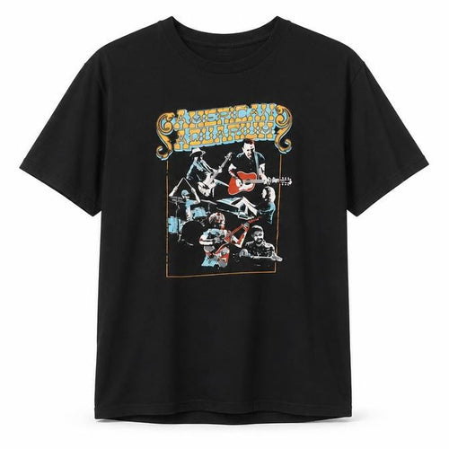 BELLA + CANVAS Men's Black Music Graphic T-Shirt Size L