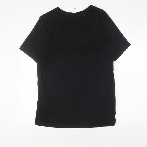 BELLA + CANVAS Men's Black Music Graphic T-Shirt Size L