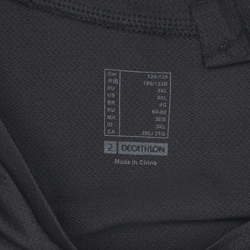 Decathlon Men's Black 3XL T-Shirt for Gym & Training