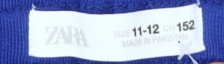 Zara Boys Blue Sweat Shorts Size 11 Years Elastic Waist