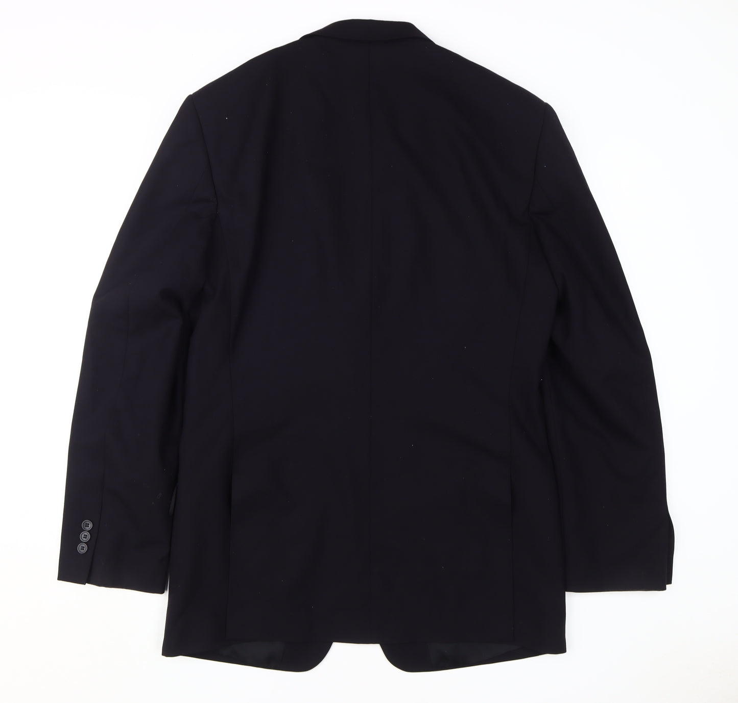 Disley Men's Black Wool Blazer, Size 42 Long Jacket