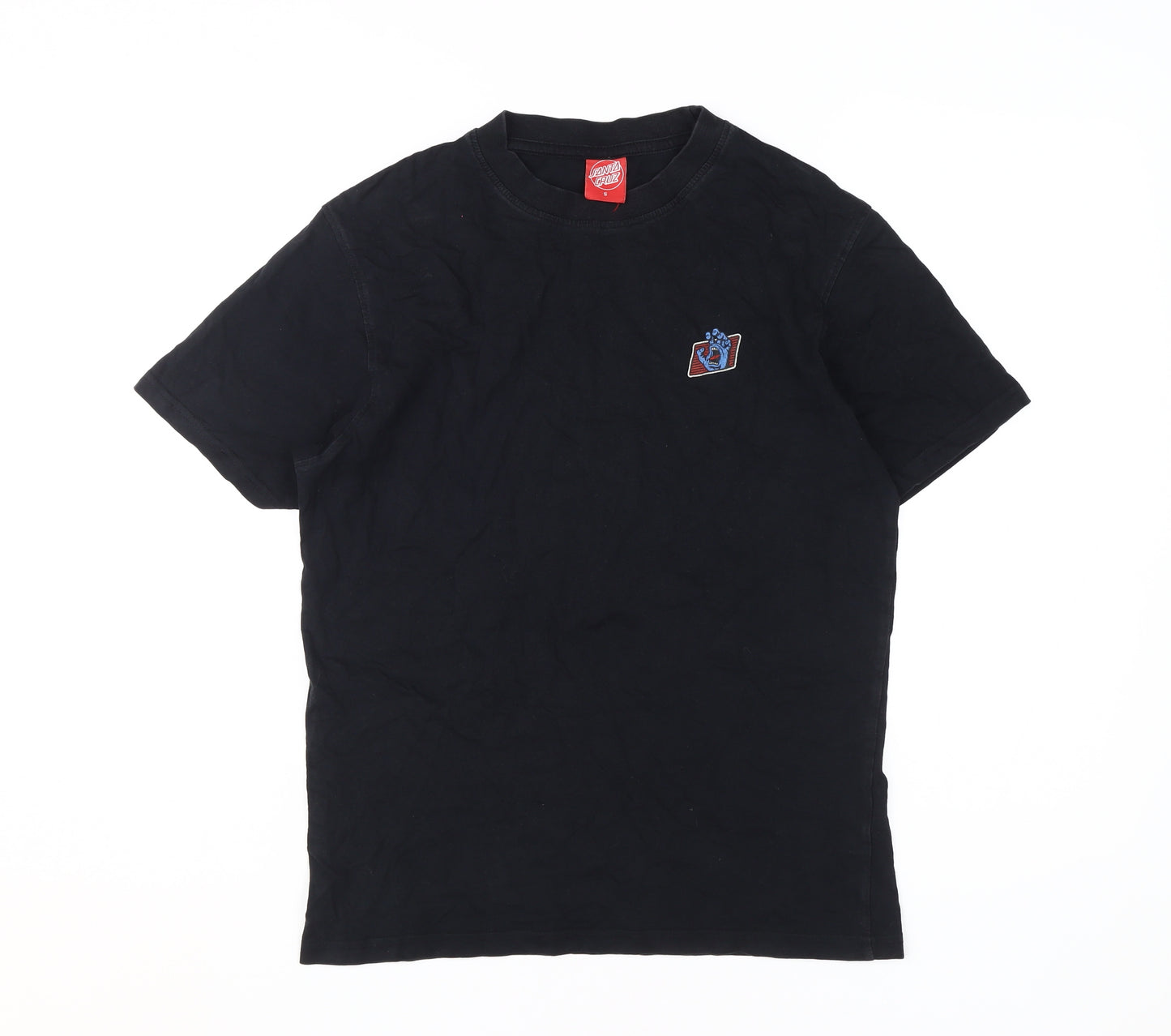 Santa Cruz Men's Black Cotton T-Shirt, Size S