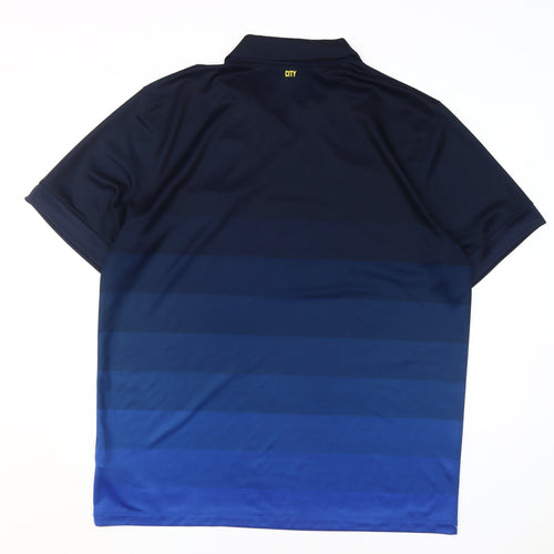 Nike Men's Blue Collared Football Jersey Shirt M