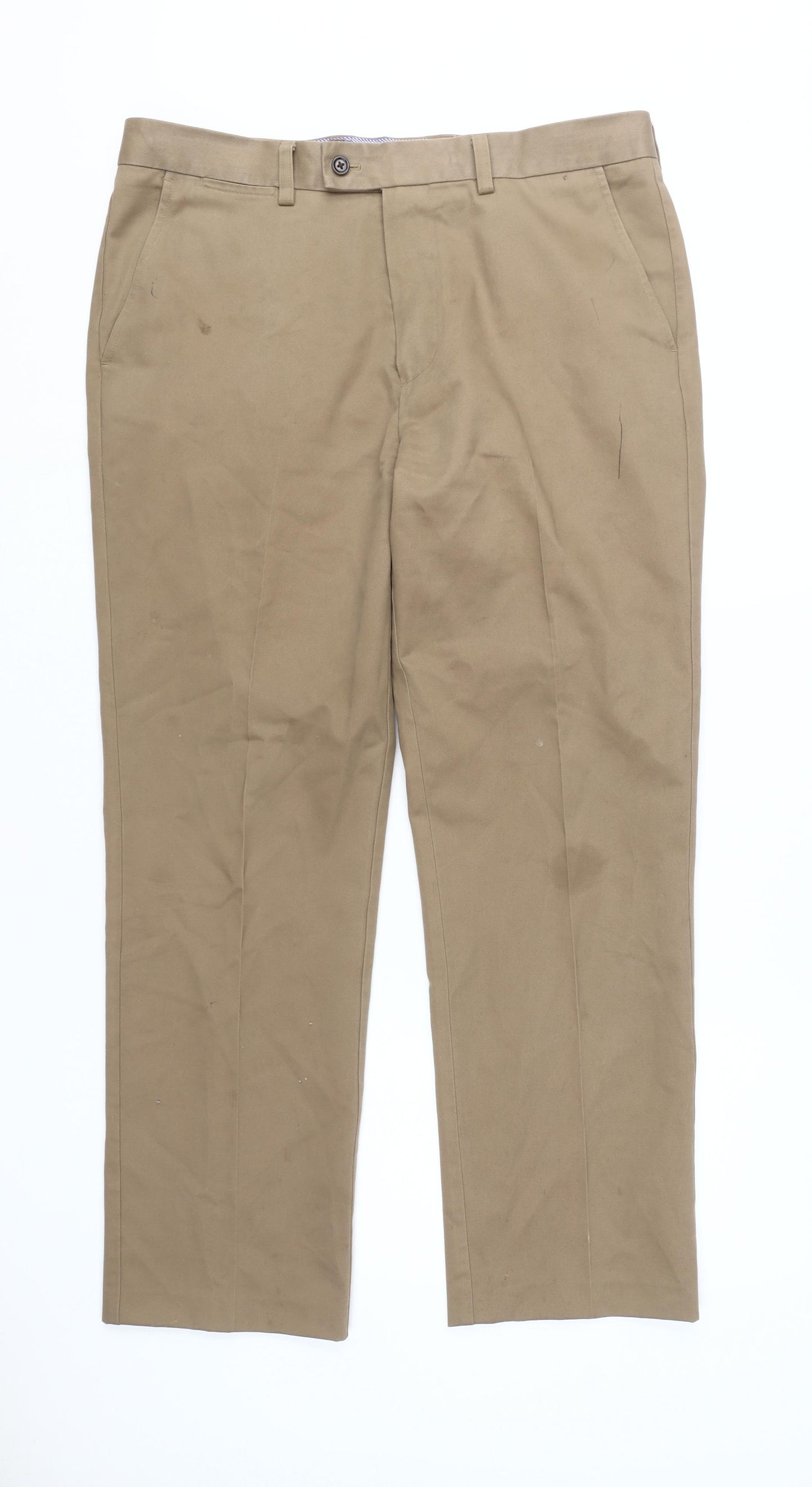 Charles Tyrwhitt Men's Beige Chino Trousers, Size 36