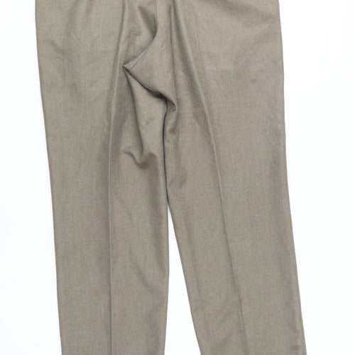 Marks and Spencer Men's Beige Trousers L Classic