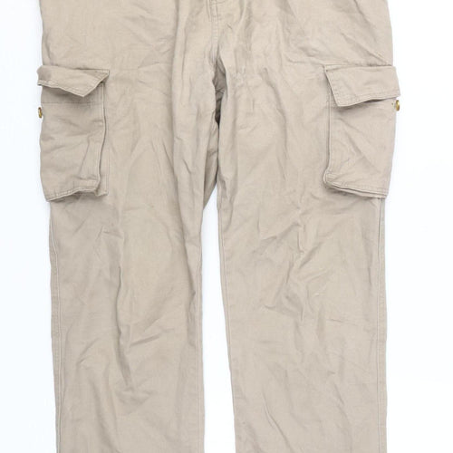Cotton Traders Men's Beige Cargo Trousers Size 36
