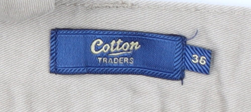Cotton Traders Men's Beige Cargo Trousers Size 36