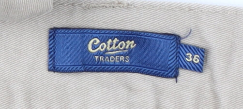 Cotton Traders Men's Beige Cargo Trousers Size 36