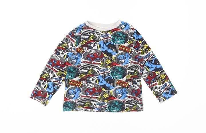 Marvel Comics Boys Multicoloured 5-6Y Graphic Print T-Shirt