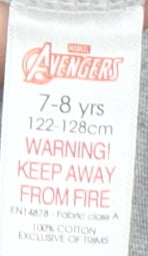 Marvel Boys Grey Avengers Long Sleeve T-Shirt 7-8 Years