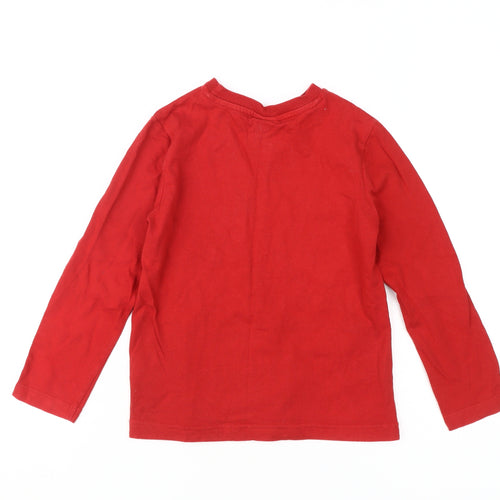 Marvel Comics Boys Red Iron Man Long Sleeve T-Shirt 5-6 Years