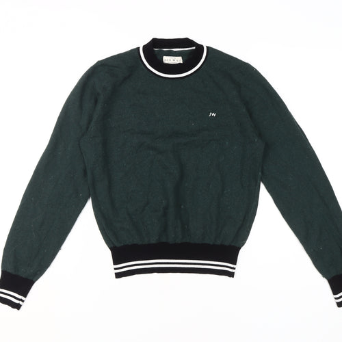 Jack Wills Women's Green Pullover Jumper, Size 12