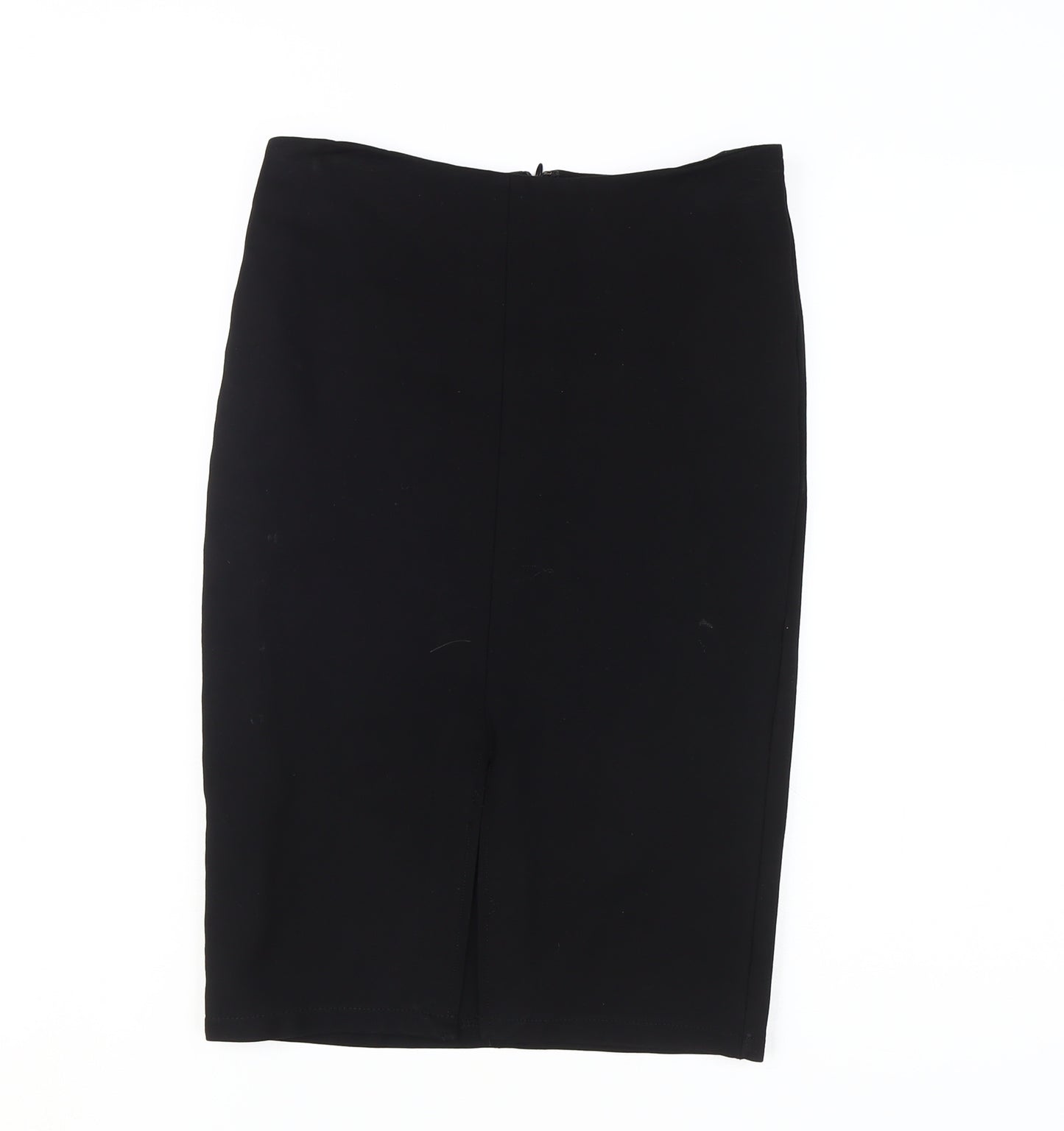 Mango Women's Black Pencil Skirt, Size S, Knee Length
