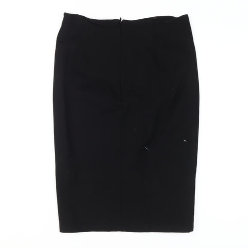 Mango Women's Black Pencil Skirt, Size S, Knee Length