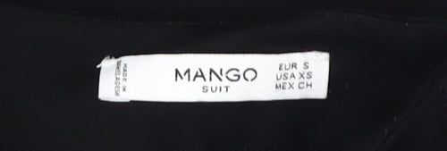 Mango Women's Black Pencil Skirt, Size S, Knee Length