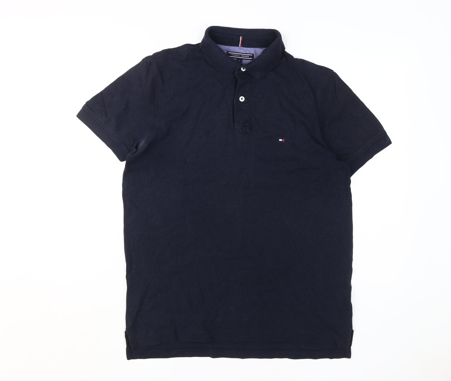 Tommy Hilfiger Black Regular Fit Men's Polo Shirt M
