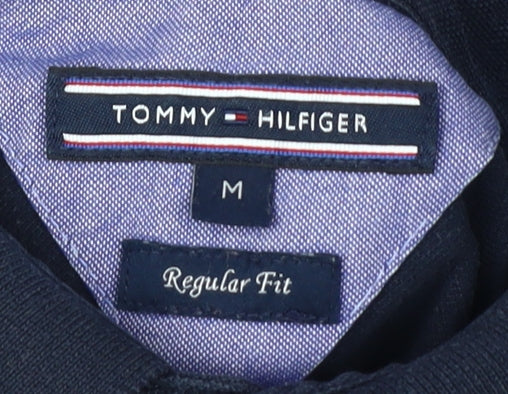 Tommy Hilfiger Black Regular Fit Men's Polo Shirt M