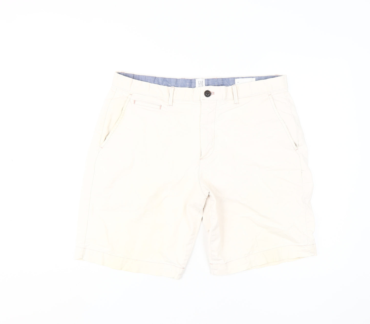 Gap Men's Beige Chino Shorts, Size 34, Casual Spring