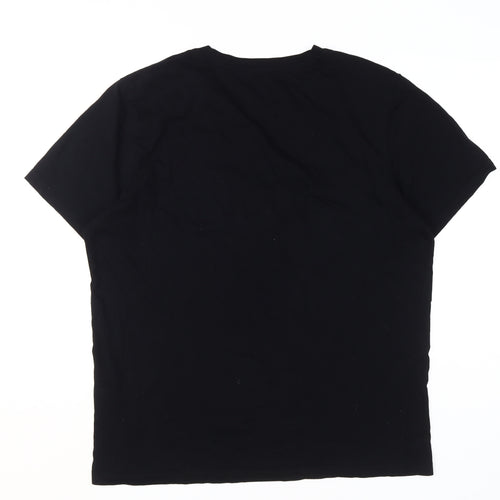 Jack & Jones Men's Black XL Graphic Logo T-Shirt
