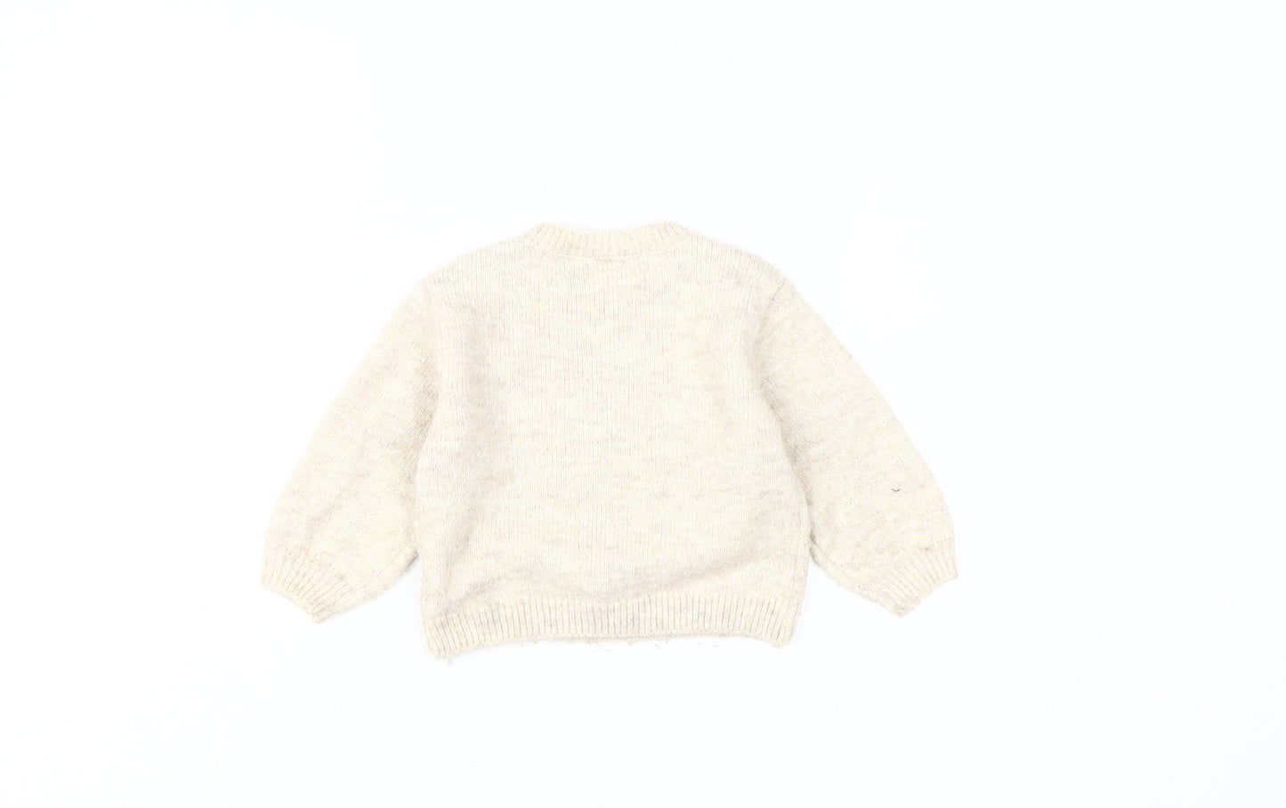 Zara Unisex Baby Beige Pullover Jumper 18-24 Months