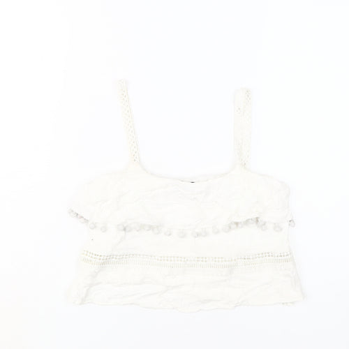 River Island White Camisole Small Women's Tank