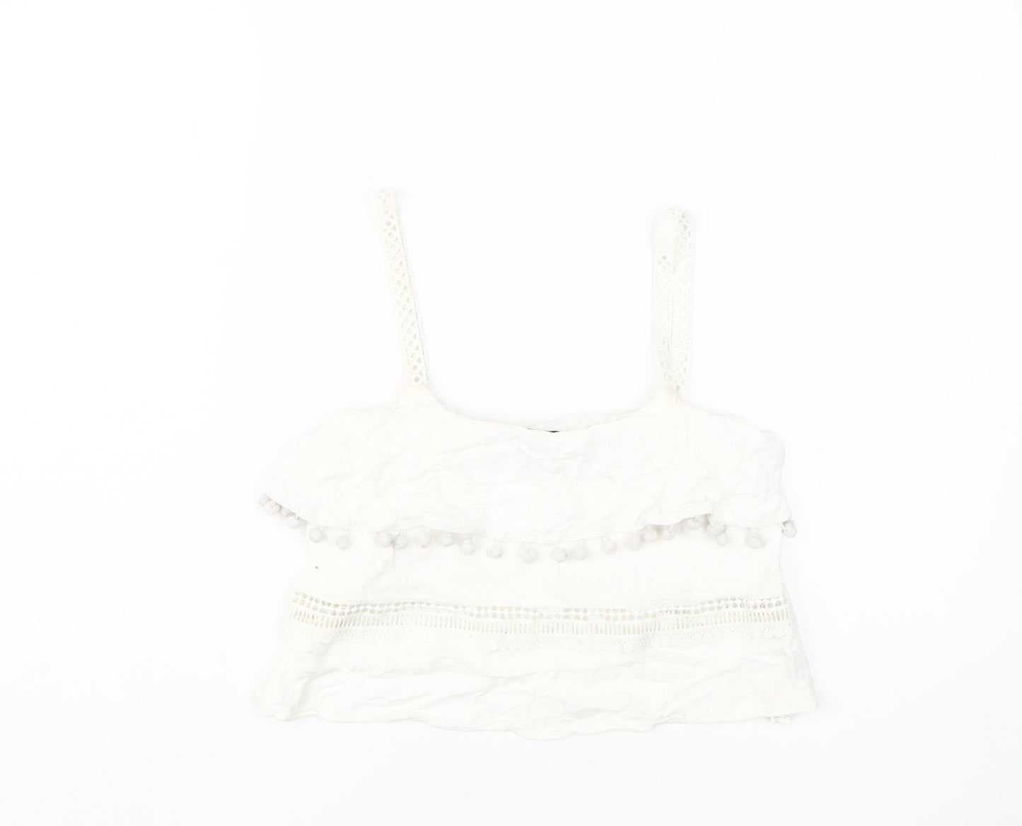 River Island White Camisole Small Women's Tank