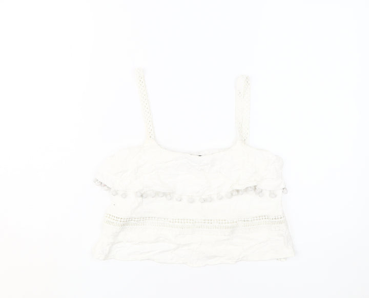 River Island White Camisole Small Women's Tank
