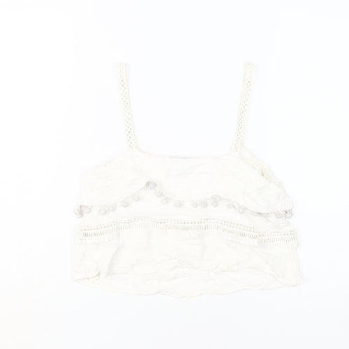 River Island White Camisole Small Women's Tank