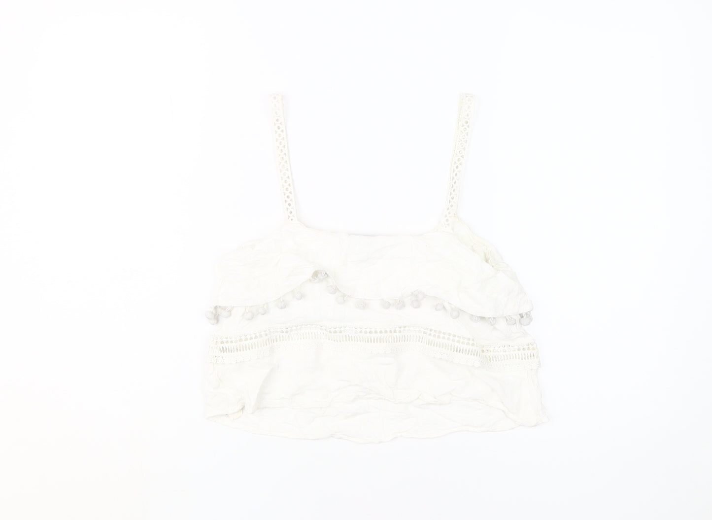 River Island White Camisole Small Women's Tank