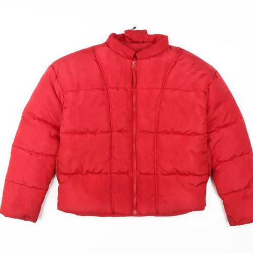 PrettyLittleThing Women's Red XS Puffer Jacket