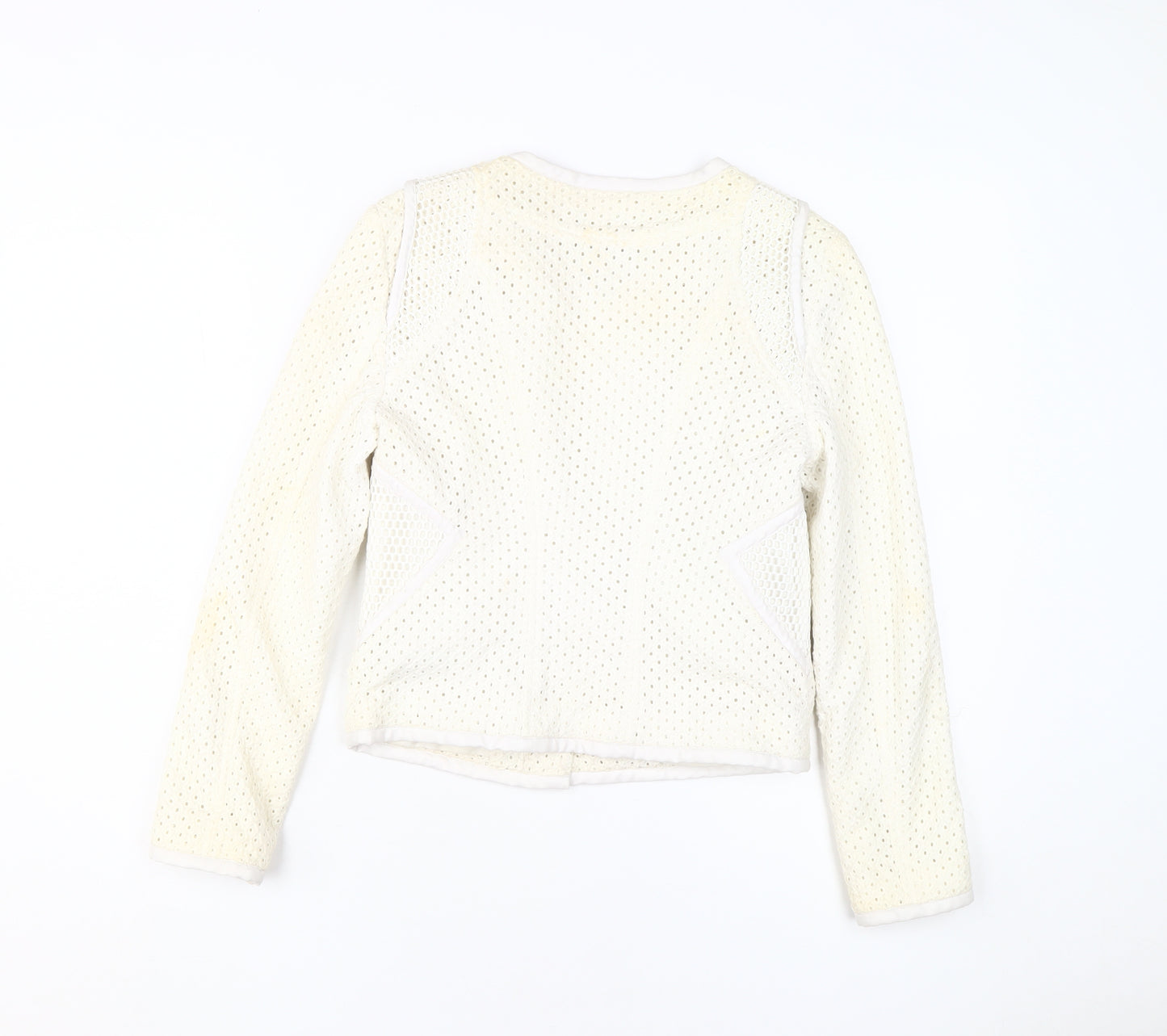 Juicy Couture Women's White XS Cotton Moto Jacket