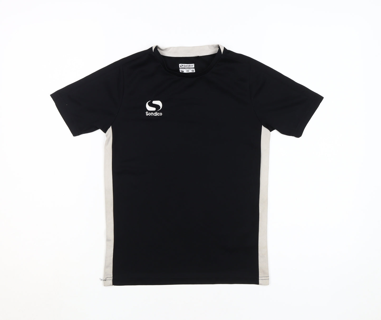 Sondico Boys Black Jersey T-Shirt 9-10 Years Football Style