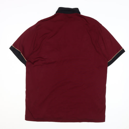 Gabicci Men's Black Polo Shirt - Medium, Short Sleeve