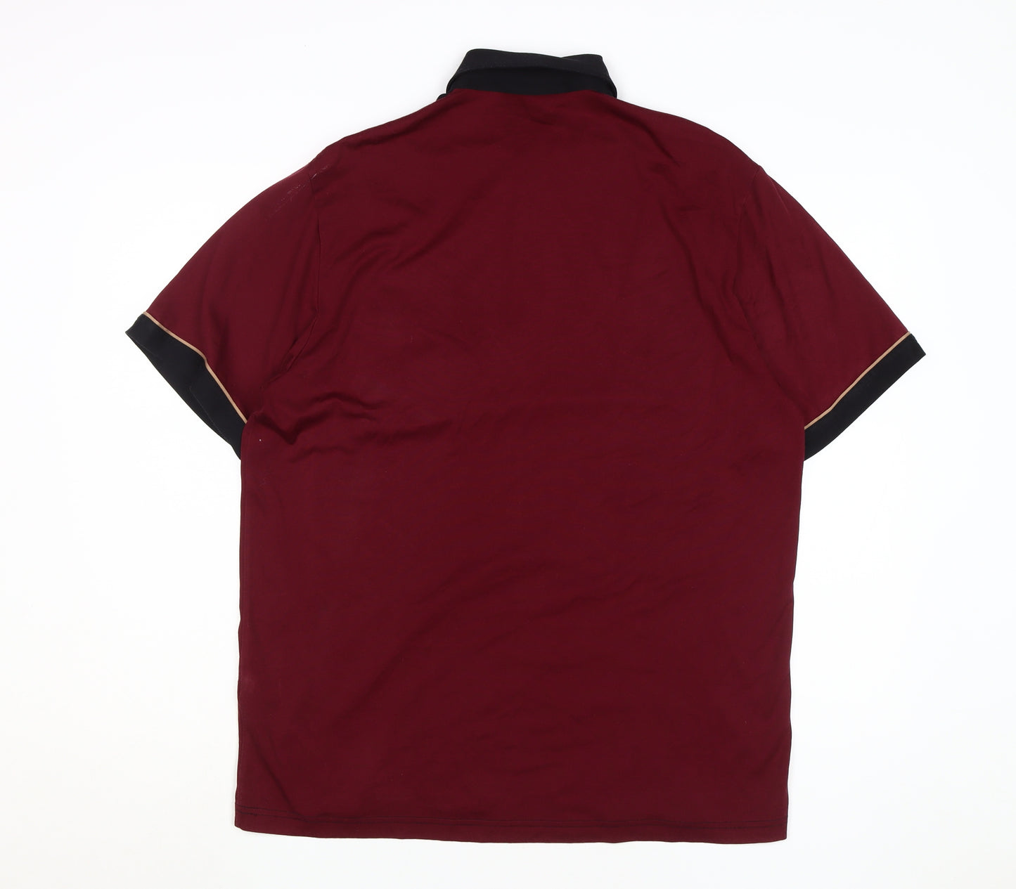 Gabicci Men's Black Polo Shirt - Medium, Short Sleeve