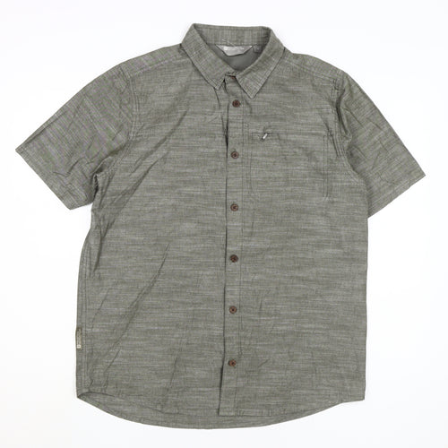 Mountain Warehouse Men's Green Short Sleeve Shirt, M