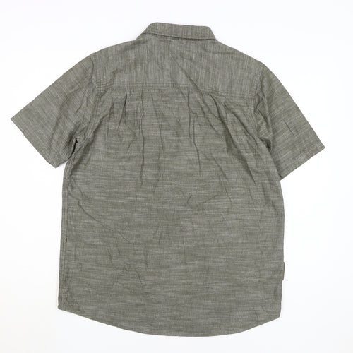Mountain Warehouse Men's Green Short Sleeve Shirt, M