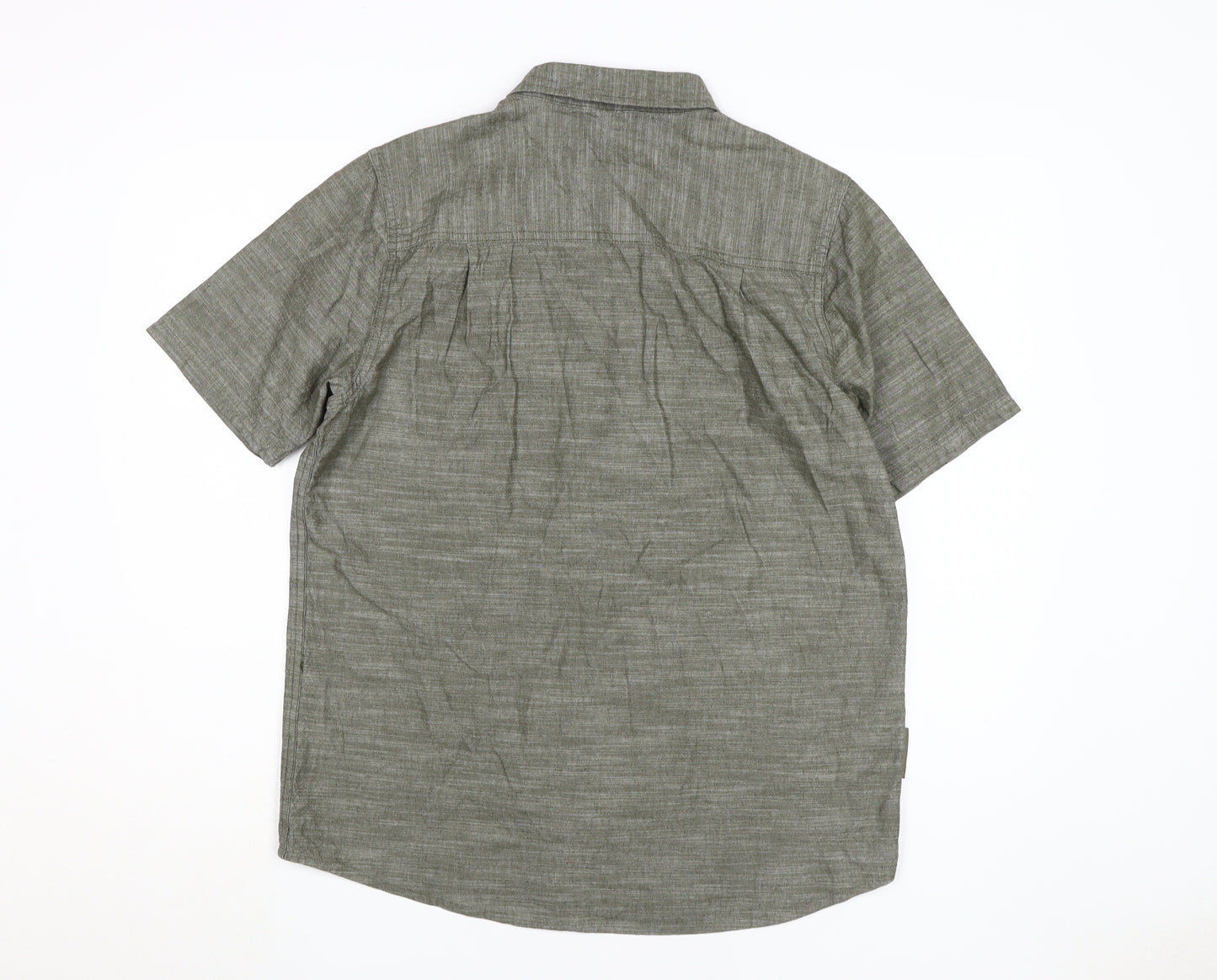 Mountain Warehouse Men's Green Short Sleeve Shirt, M