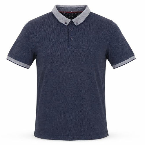 Jacamo Men's Blue Polo Shirt M Cotton Short Sleeve