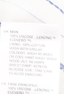 White Stuff Women's White Striped Skirt Size 22