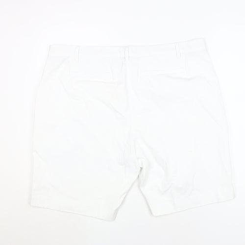 Marks and Spencer Women's White Chino Shorts Size 22