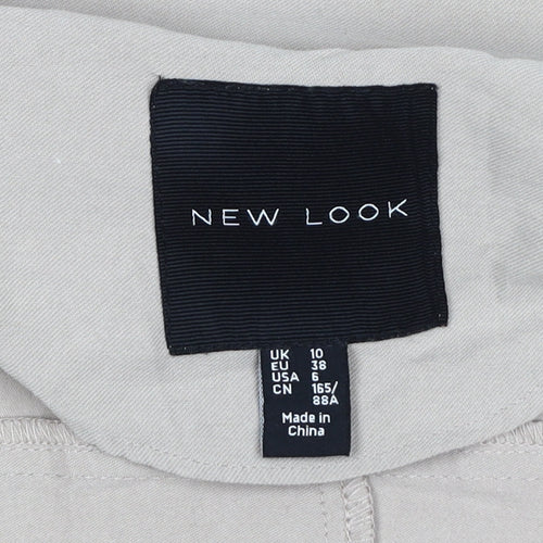 New Look Women's Beige Mid-Length Coat Size 10