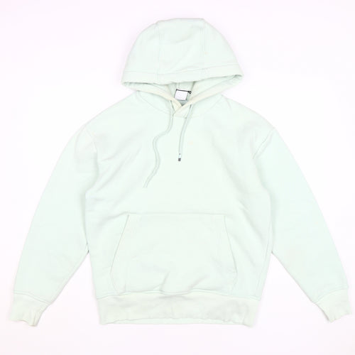 Zara Men's White Pullover Hoodie, Size S